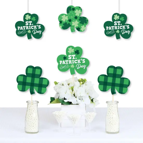Big Dot of Happiness Shamrock St. Patrick's Day - Decorations Saint Paddy's Day Party Essentials - Set of 20 {1}