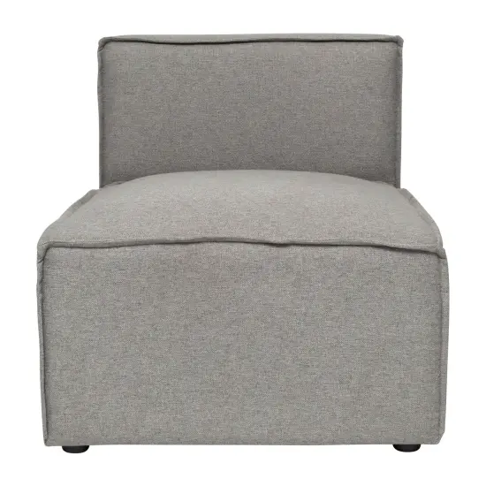 Merrick Lane Weller Modular Middle Armless Chair Dark Gray {9}