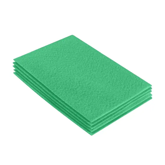FabricLA Acrylic Felt Sheets for Crafts - Precut 9" X 12" Inches (20 cm X 30 cm) Felt Squares - Use Felt Fabric Craft Sheets for DIY, Costume, and Decoration | Mint - 5 Pieces {1}
