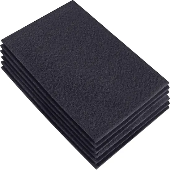 FabricLA Acrylic Felt Sheets for Crafts - Precut 9" X 12" Inches (20 cm X 30 cm) Felt Squares - Use Felt Fabric Craft Sheets for DIY, Hobby, Costume, and Decoration | Dark Grey - 6 Pieces {1}