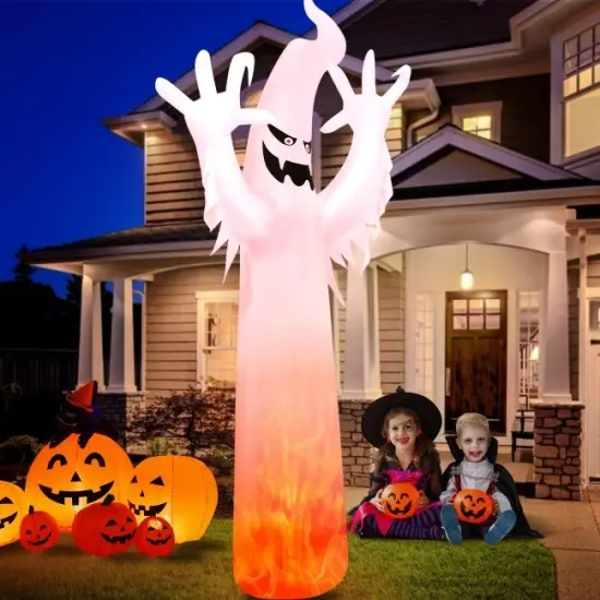 12 Feet Halloween Inflatable Decoration with Built-in LED Lights {1}