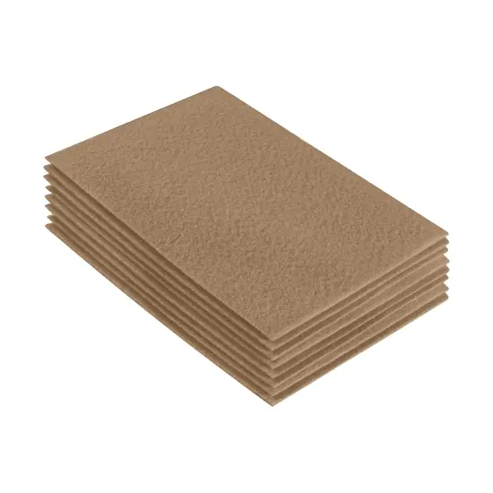 FabricLA Acrylic Felt Sheets for Crafts - Precut 9" X 12" Inches (20 cm X 30 cm) Felt Squares - Use Felt Fabric Craft Sheets for DIY, Costume, and Decoration | Taupe 102 - 8 Pieces {1}