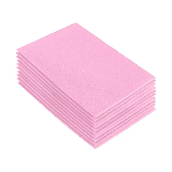 FabricLA Acrylic Felt Sheets for Crafts - Precut 9" X 12" Inches (20 cm X 30 cm) Felt Squares - Use Felt Fabric Craft Sheets for DIY, Hobby, , and Decoration | Baby Pink - 10 Pieces {1}
