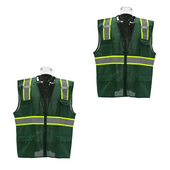 Multi Colors High-Visibility Pocket Safety Vest {3}