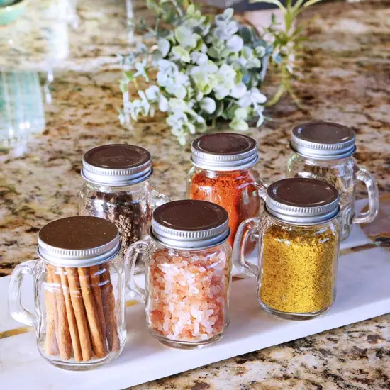 4 oz. Mini Mason Mug Shot Glass with Lid - DIY (Set of 12) {5}