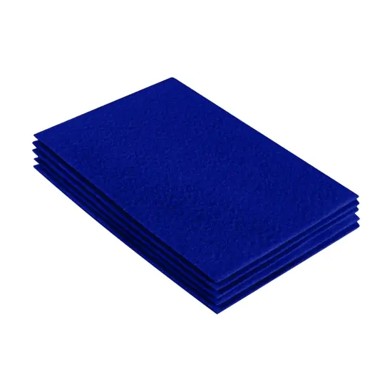 FabricLA Acrylic Felt Sheets for Crafts - Precut 9" X 12" Inches (20 cm X 30 cm) Felt Squares - Use Felt Fabric Craft Sheets for DIY, Costume, and Decoration | Royal Blue - 5 Pieces {1}