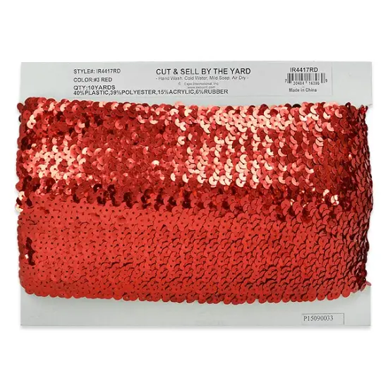 5 yards of 8 Row Sequin Stretch | 5 yard cut Gold {3}