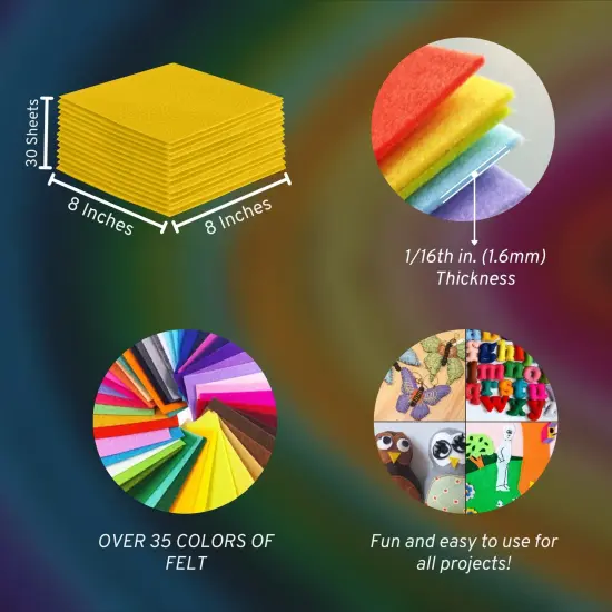 8" x 8" Acrylic Felt Sheets by FabricLA {5}