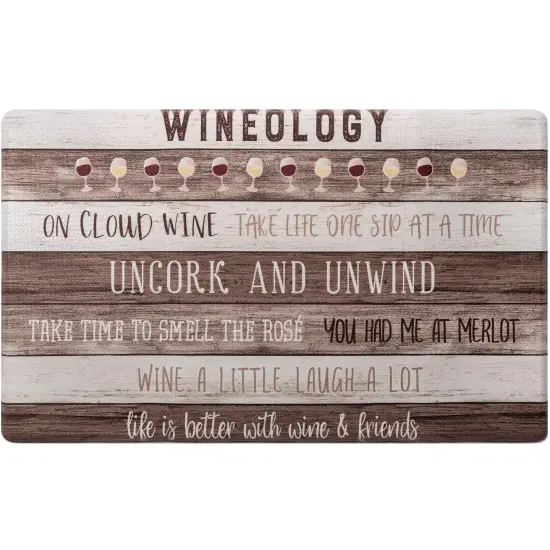 20"x36" Feel at Ease Anti-Fatigue Kitchen Mat (Wineology) {1}