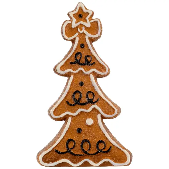 Northlight 6.25" Frosted Gingerbread Christmas Tree Figurine Brown {1}