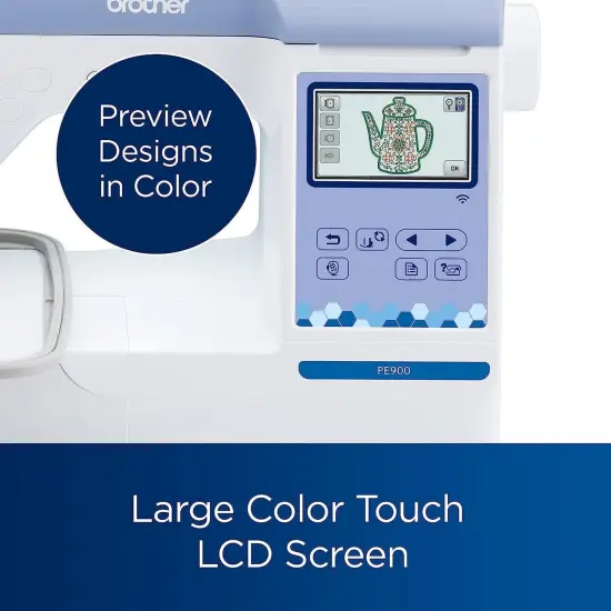 Brother PE900 5" x 7" Embroidery Machine with 5" x 7" Hoop & Accessories {5}