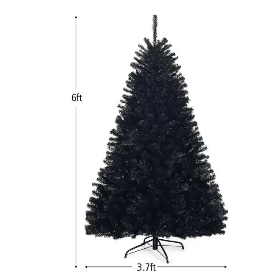 6 Feet Hinged Artificial Halloween Christmas Tree {2}