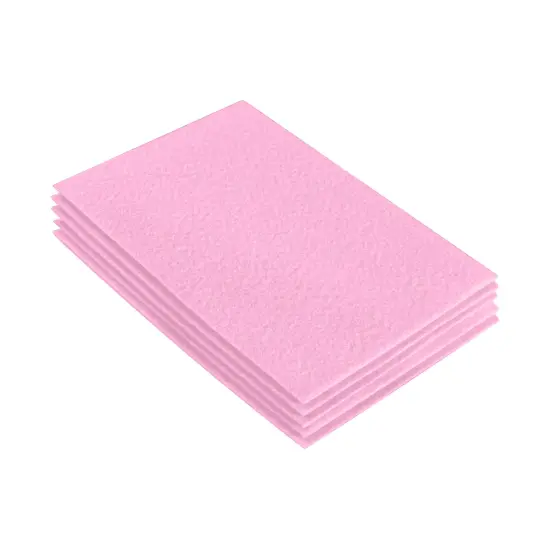 FabricLA Acrylic Felt Sheets for Crafts - Precut 9" X 12" Inches (20 cm X 30 cm) Felt Squares - Use Felt Fabric Craft Sheets for DIY, Hobby, , and Decoration | Baby Pink - 5 Pieces {1}
