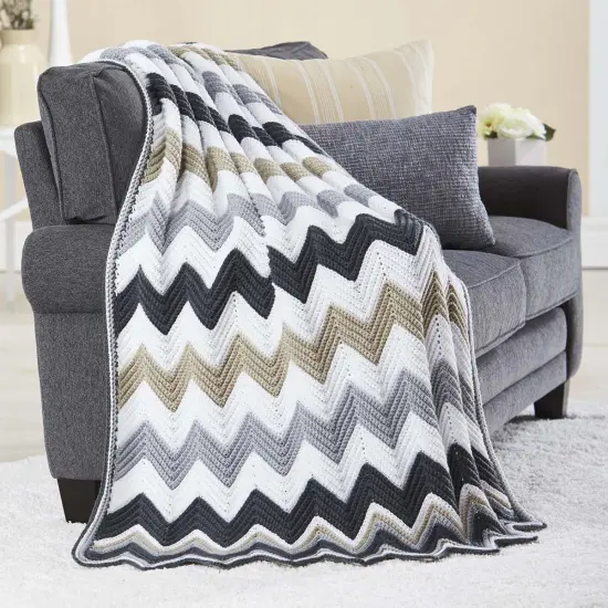 HerrschnersMoonlit Sky Afghan Crochet Kit Multi {1}