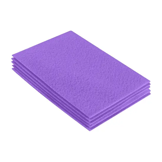 FabricLA Acrylic Felt Sheets for Crafts - Precut 9" X 12" Inches (20 cm X 30 cm) Felt Squares - Use Felt Fabric Craft Sheets for DIY, Costume, and Decoration | Lavender - 5 Pieces {1}