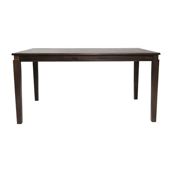 Merrick Lane Hayden Wooden Dining Table with Tapered Legs Wenge Matte {3}