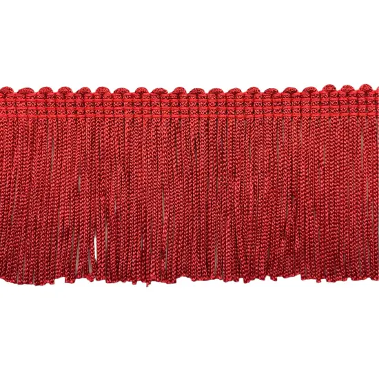 10 Yards of 2" Stretch Chainette Fringe Trim | 10 yard cut Red {1}