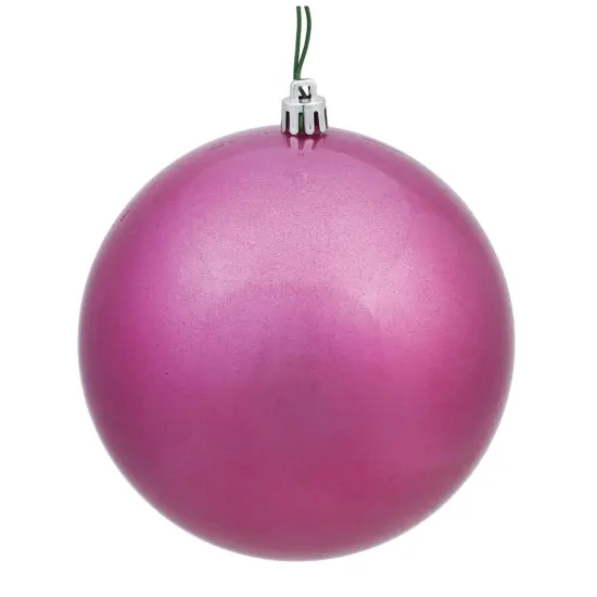 Vickerman 4.75 in. Mauve Candy Ball Christmas Ornament {1}