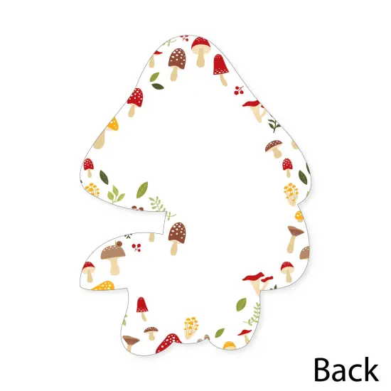 Big Dot of Happiness Wild Mushrooms - Shaped Thank You Cards - Red Toadstool Party Thank You Note Cards with Envelopes - Set of 12 {6}