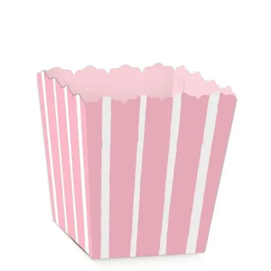 Big Dot of Happiness Pink Stripes - Party Mini Favor Boxes - Simple Party Treat Candy Boxes - Set of 12 {1}