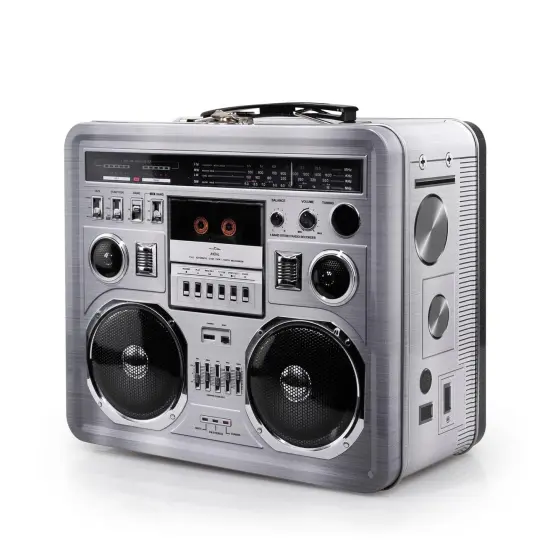 80's Boombox Radio Lunchbox Tin Tote {4}