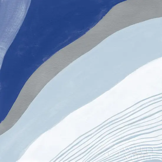 Retro Abstract IV Blue Poster Print by Danhui Nai # 60425 {1}