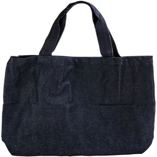 Wear'm Medium Tote 13.5"X13.5"X2"-Indigo Denim {2}
