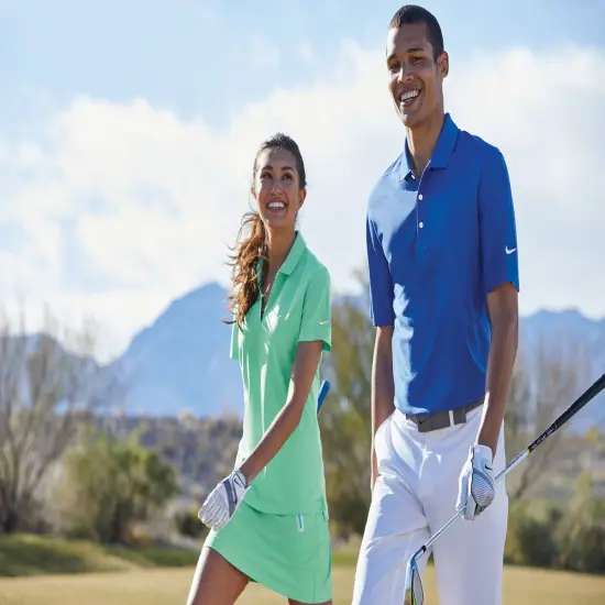 Nike&reg; Women&rsquo;s Dri-FIT Short Sleeve Micro Pique 2.0 Polo Anthracite {6}