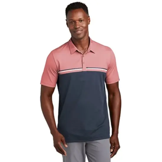 TravisMathew&reg; Sunset Blocked Polo Black/Dark Gre Htr {6}