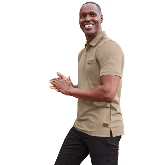 TravisMathew&reg; Sunsetters Pocket Polo Portabella Hea {5}