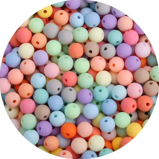 1000 Pieces 6MM Matte Mix Colors Acrylic Round Beads, Frosted Round Acrylic Balls Gumball Beads, Bubblegum Beads Chunky Beads, Plastic Resin Beads for Necklace and Bracelet Making, Crafting Supplies {2}