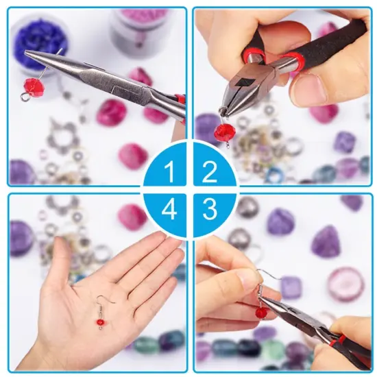 2400 Pieces Earring Making Supplies Kit with 24 Style Earring Hooks, Earring Backs, Earrings Posts and Earring Making Findings for Adult {6}