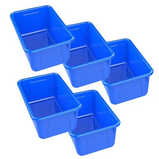 Small Cubby Bin, Blue, Pack of 5 {1}