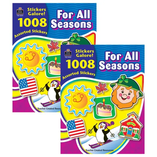 For All Seasons Sticker Book, 1008 Stickers Per Book, Pack of 2 {1}