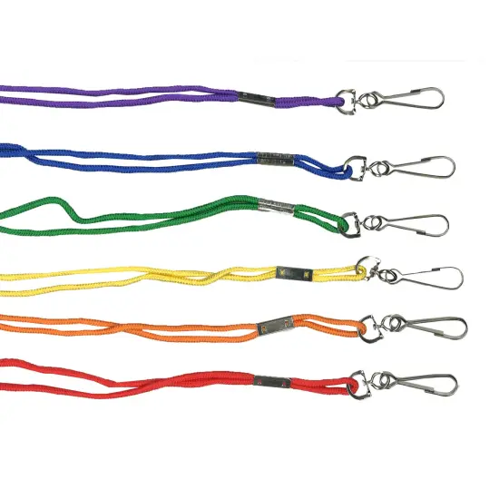 Rayon Lanyard, Assorted Colors, 12 Per Pack, 3 Packs {2}