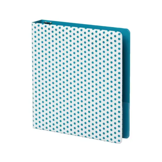 Punch Pop Binder, 1.5" Round Rings, Holds 350 Sheets, Teal {5}