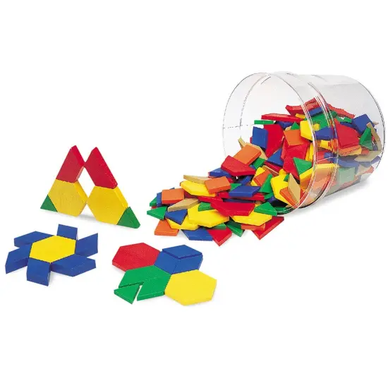 Plastic Pattern Blocks, .5 cm, Pack of 250 {1}