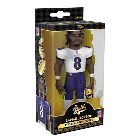 Baltimore Ravens NFL Funko Gold 12 Inch Vinyl Figure | Lamar Jackson Chase {4}