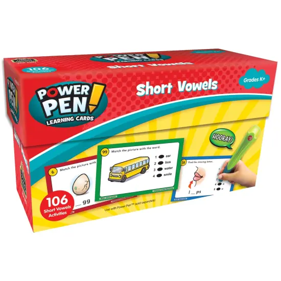 Power Pen&trade; Learning Cards: Short Vowels {1}
