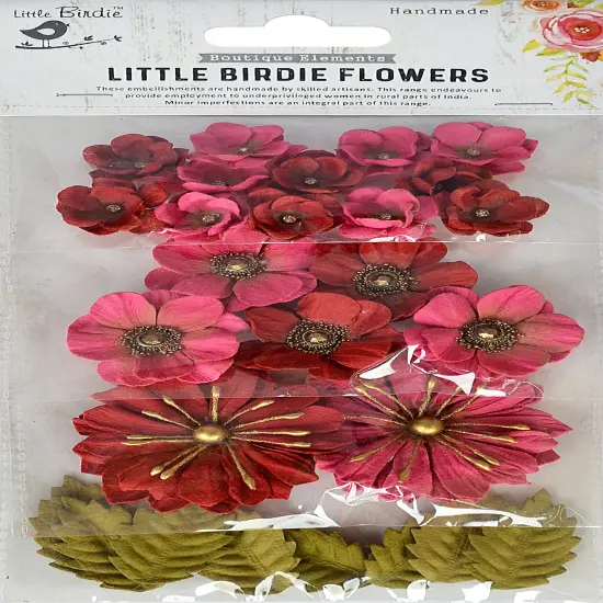 Little Birdie Renae Paper Flower 27/Pkg {1}