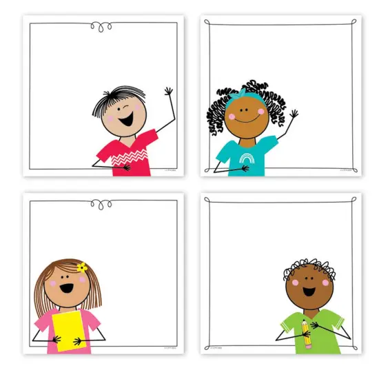 Stick Kids 6" Designer Cut-Outs, 36 Per Pack, 3 Packs {2}