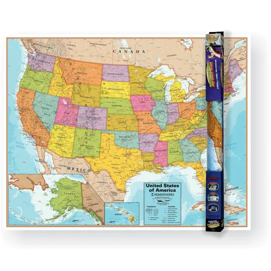 United States Wall Chart with Interactive App {1}