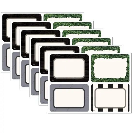 Modern Farmhouse Name Tags/Labels - Multi-Pack, 36 Per Pack, 6 Packs {1}