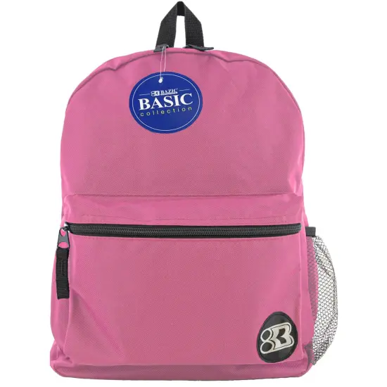 Basic Backpack 16" Fuchsia, Pack of 2 {2}