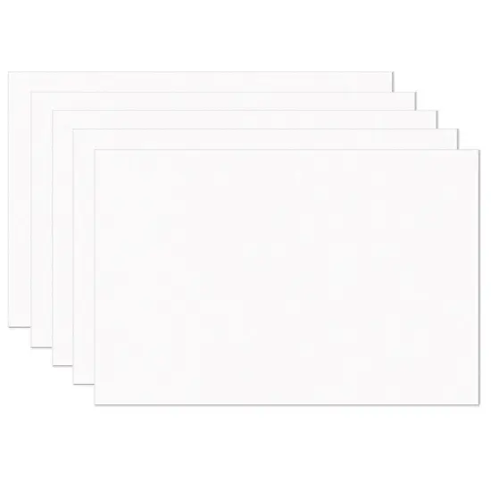 Construction Paper, Bright White, 12" x 18", 100 Sheets Per Pack, 5 Packs {1}