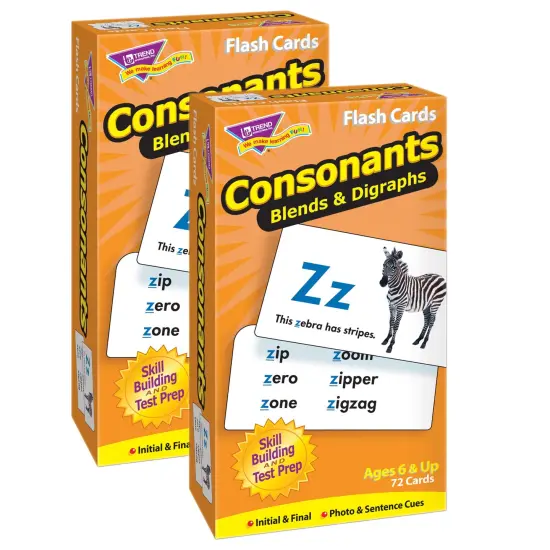 Consonants Skill Drill Flash Cards, Pack of 2 {1}