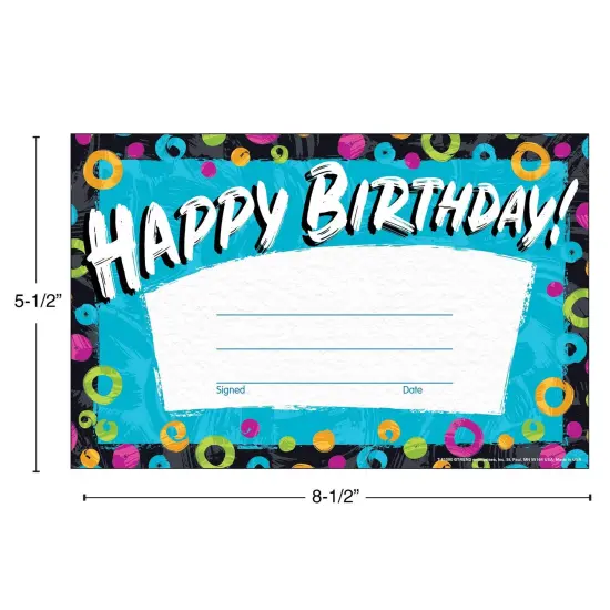 Color Harmony Birthday Recognition Awards, 30 Per Pack, 6 Packs {3}