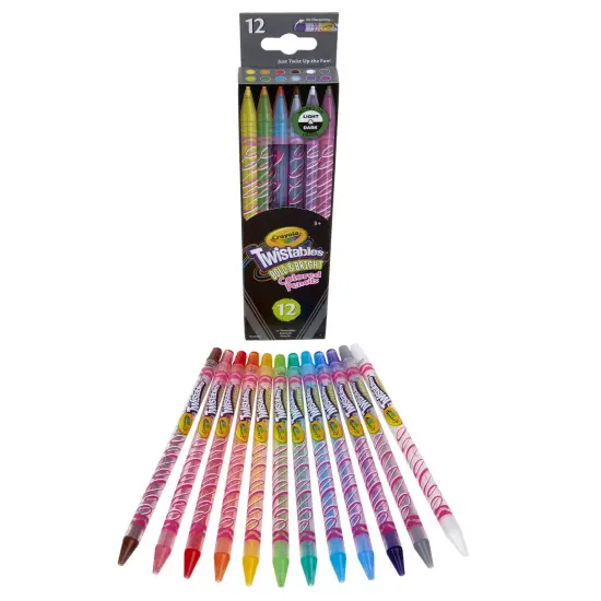 Bold & Bright Twistables Colored Pencils, 12 Per Pack, 3 Packs {3}