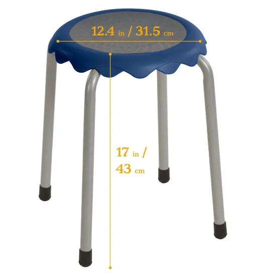 Daisy Stackable Stool Set, Flexible Seating, 8-Piece Earthtone {2}