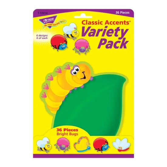 Bright Bugs Classic Accents&reg; Variety Pack, 36 Per Pack, 3 Packs {2}